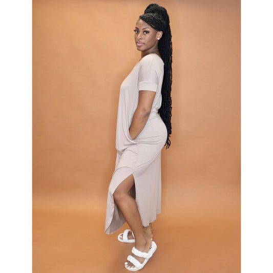 Ash Mocha Maxi - Mad Swanky Kouture