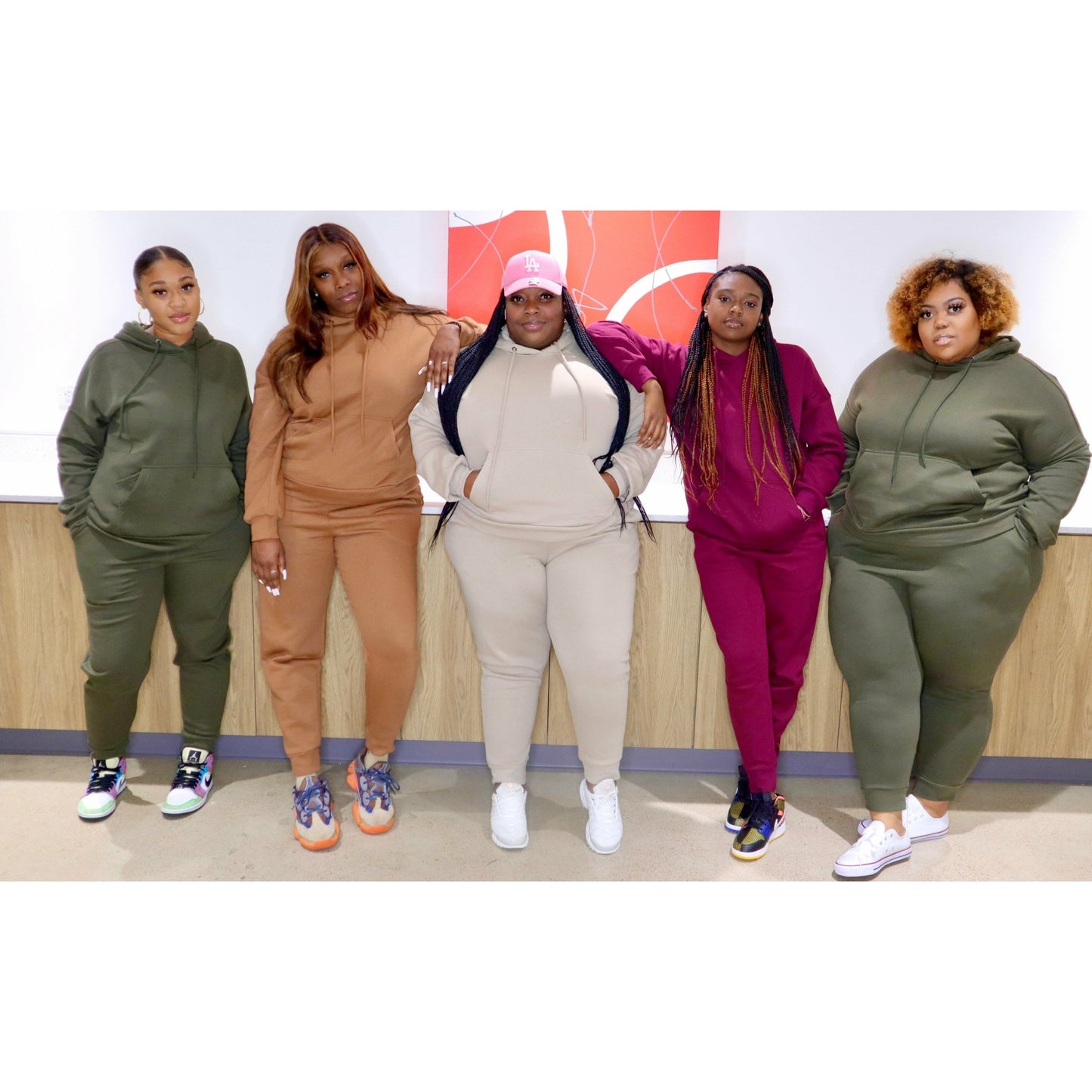 Camel Sweatpant Set CURVY - Mad Swanky Kouture