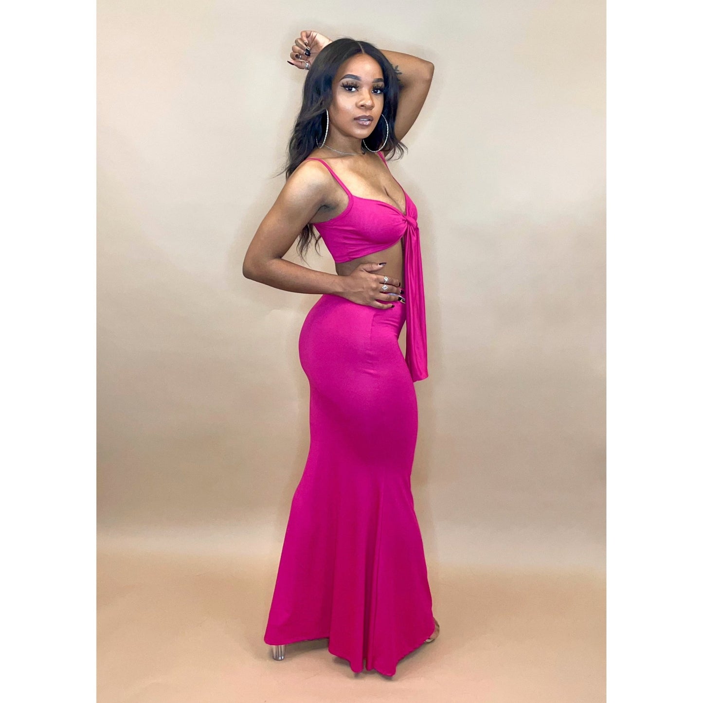 Fuchsia Vacay Set - Mad Swanky Kouture