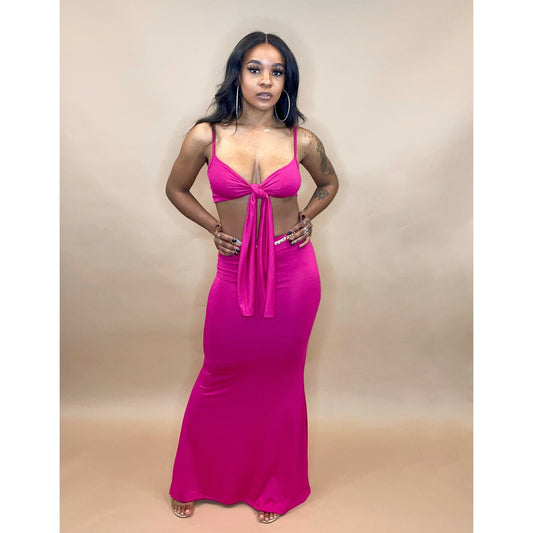 Fuchsia Vacay Set - Mad Swanky Kouture