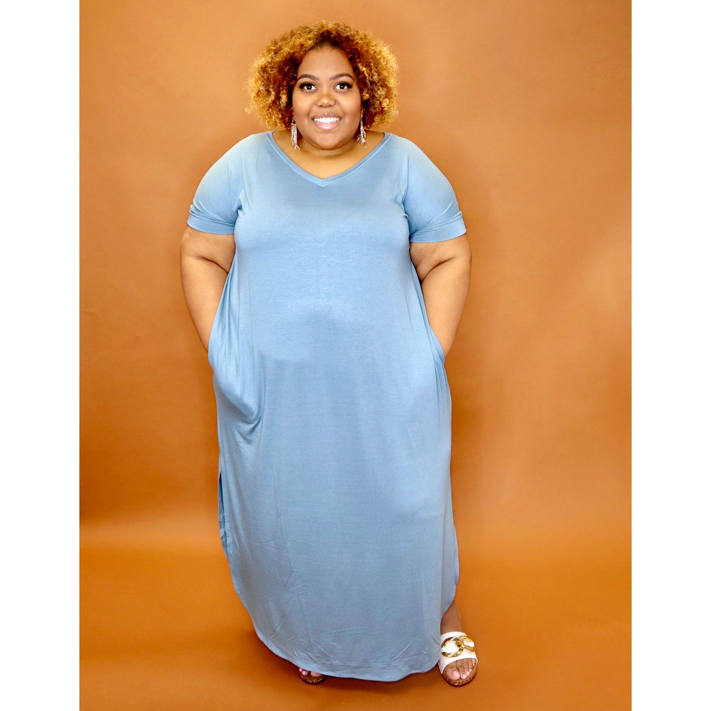 Blue Grey Maxi CURVY