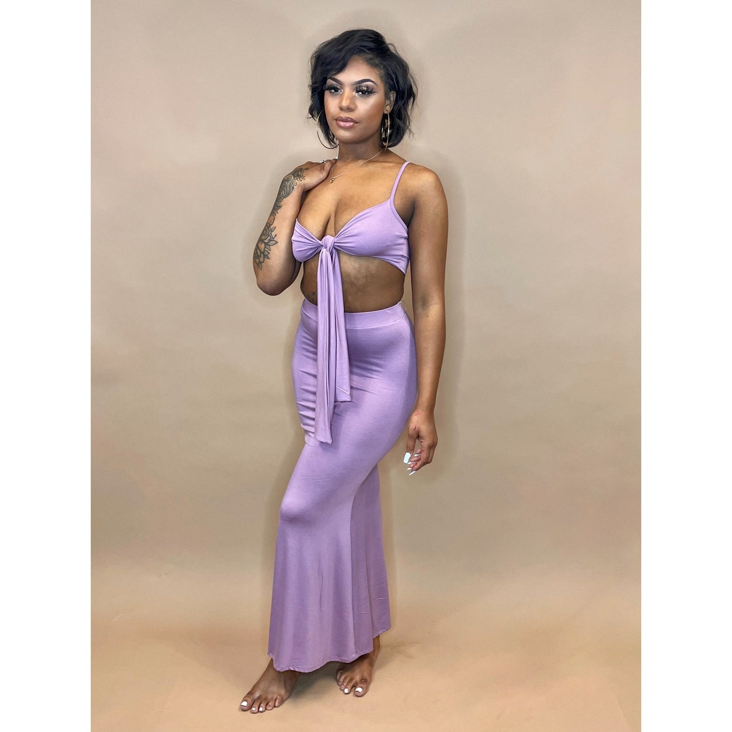 Lilac Vacay Set - Mad Swanky Kouture