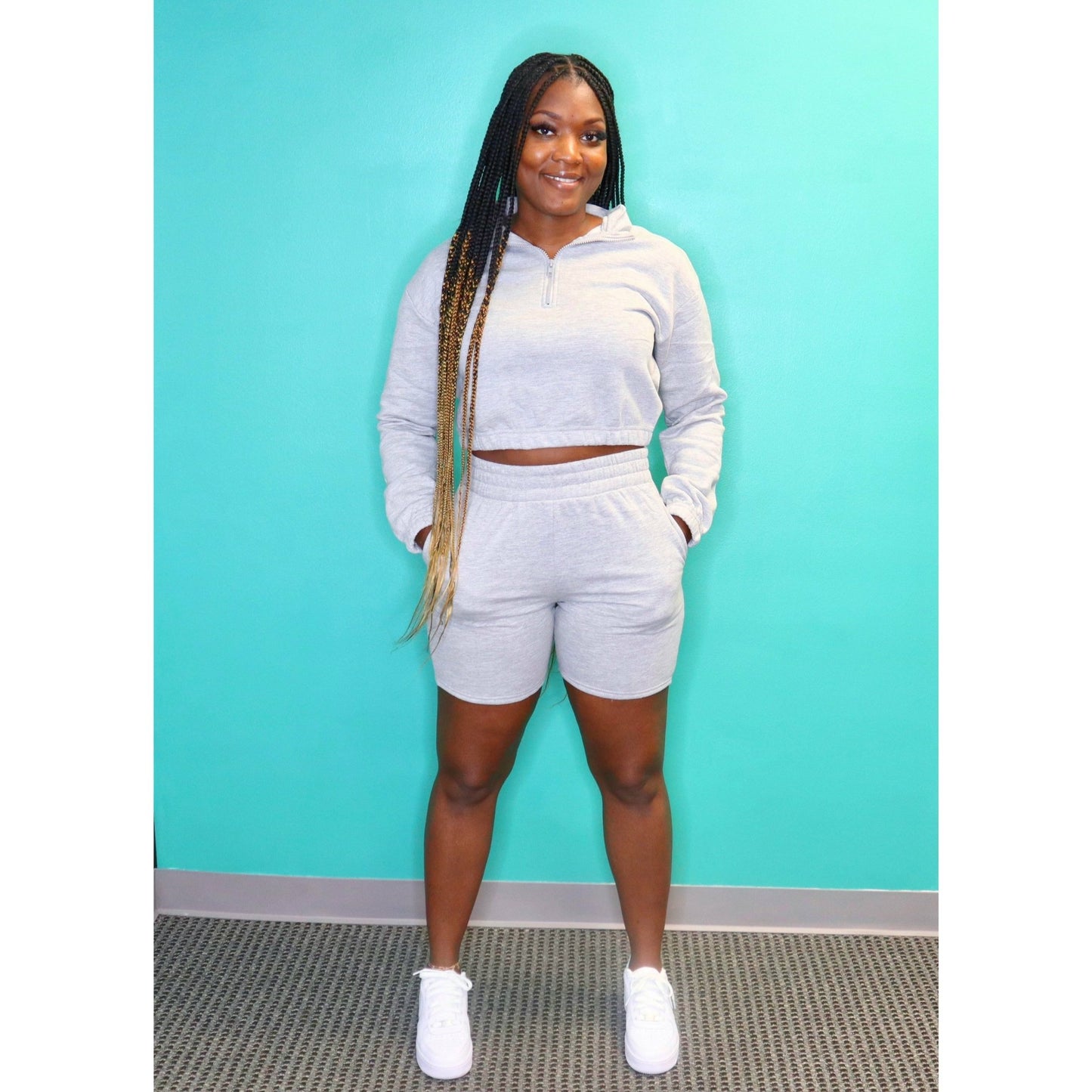 Pullover Gray Set - Mad Swanky Kouture