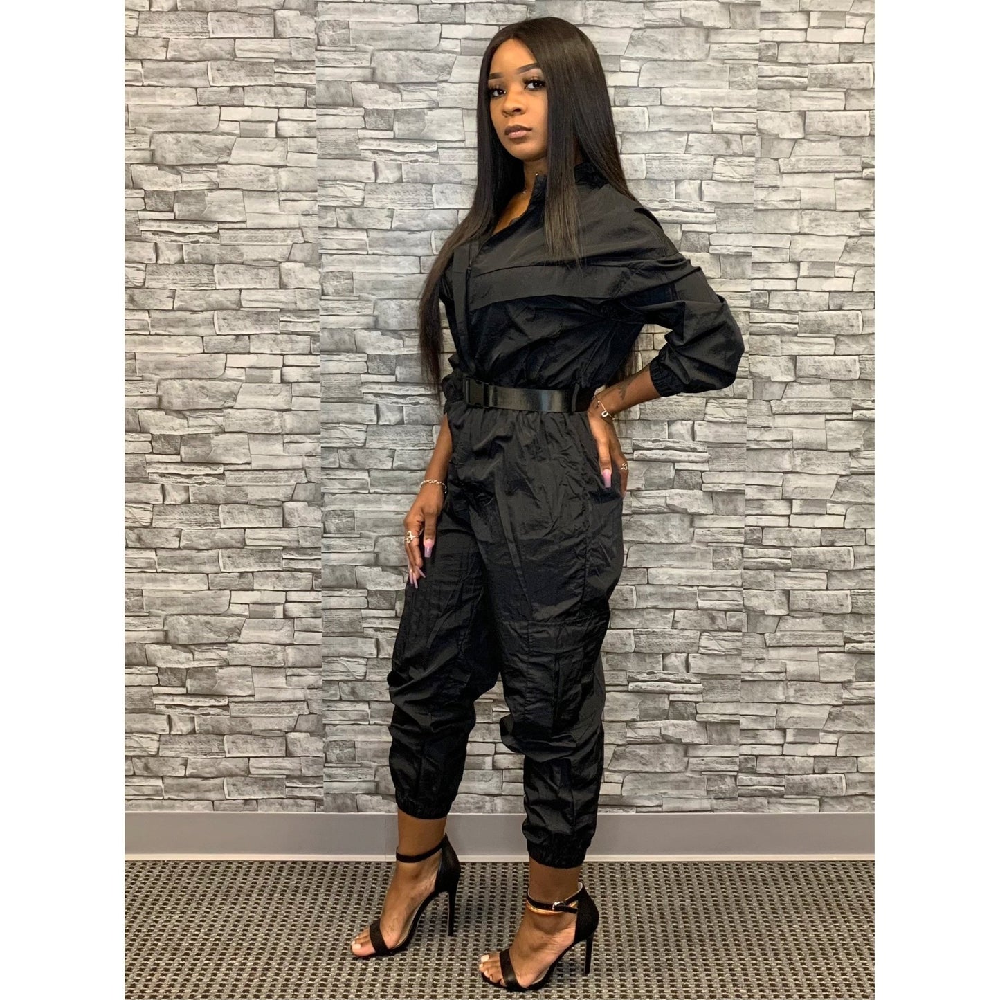 UnZip Black Windbreaker - Mad Swanky Kouture
