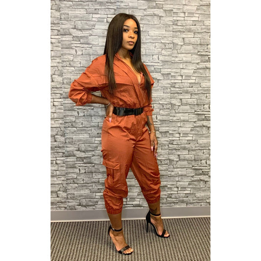 UnZip Rust Windbreaker - Mad Swanky Kouture