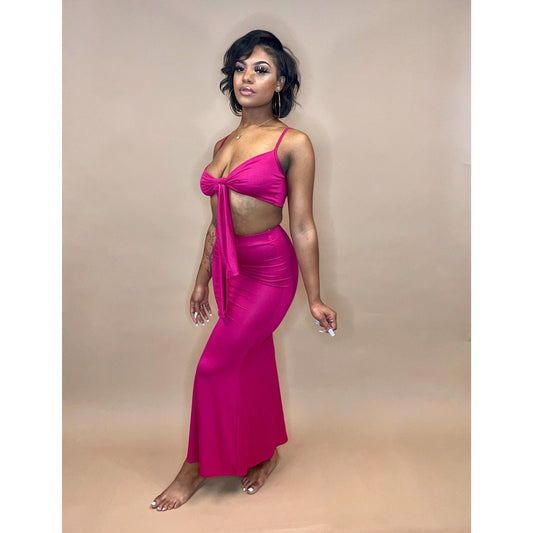 Fuchsia Vacay Set - Mad Swanky Kouture