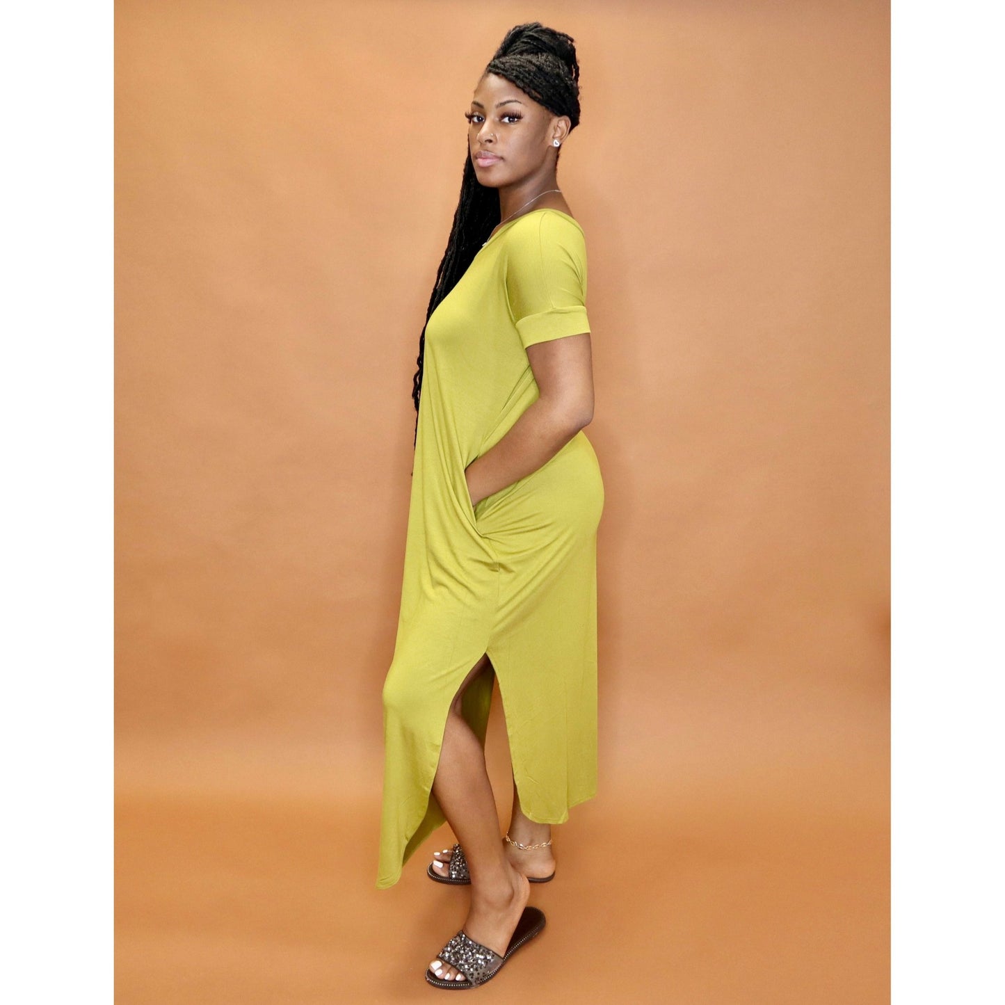 Golden Mustard Maxi - Mad Swanky Kouture