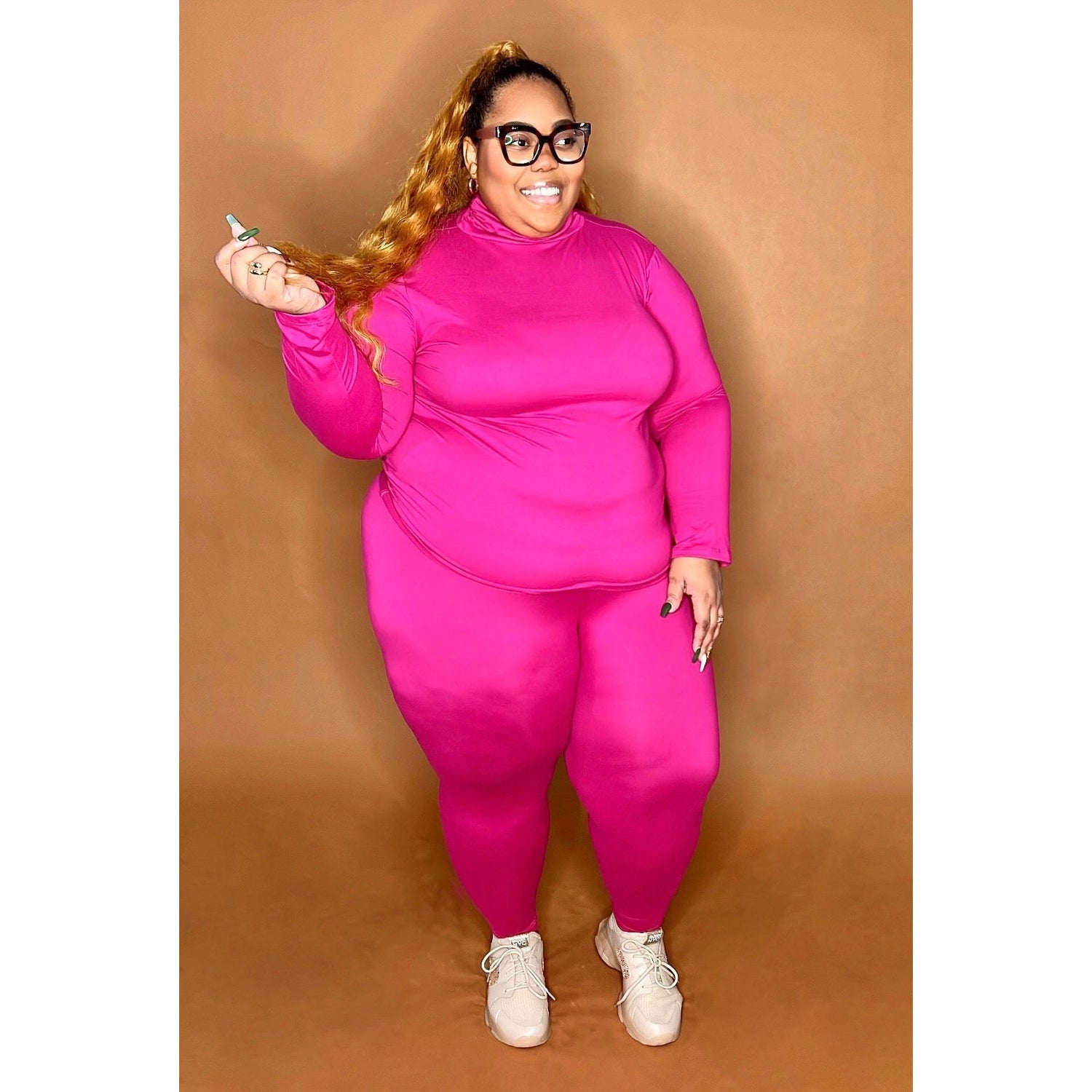 Magenta Cozy Set CURVY - Mad Swanky Kouture