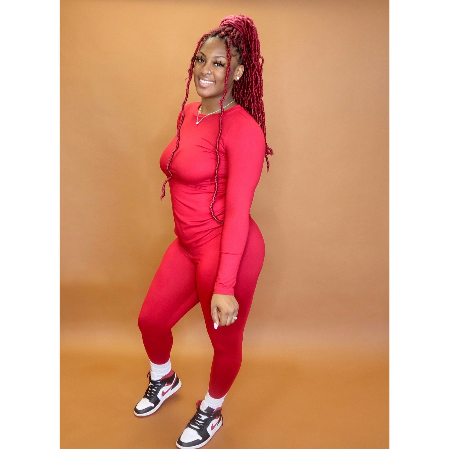 Red Plush Basic Set - Mad Swanky Kouture