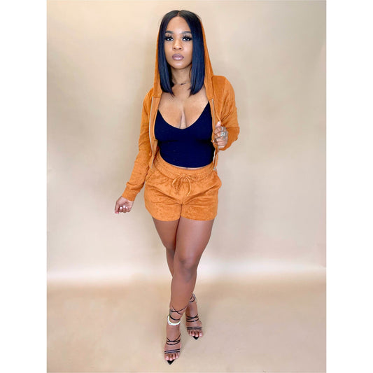 Velour Luxe Almond - Mad Swanky Kouture